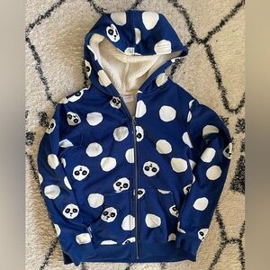 Hanna Andersson Faux Shearling French Terry Zip-up Hoodie (150/10-12y) NWOT
